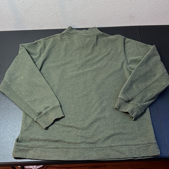 COVINGTON Olive Green Pullover Zipper V-Neck SZ Large - Picture 2 of 6